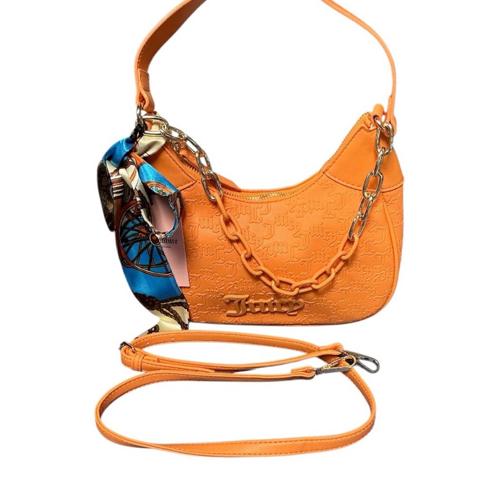 Juicy Couture - NWT - Orange Crescent Bag with Chain Detail Limited Edition